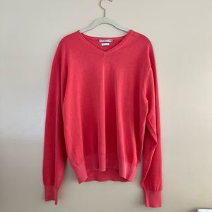 Peter Millar Coral V Neck Long Sleeve Men’s Size M